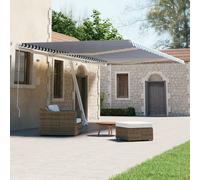Vidaxl Auvent Automatique Sur Pied 600x300 Cm Bleu/Blanc Blanc