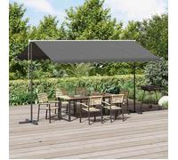 vidaXL Auvent autoportant Gris 4 × 3 m Polyester 42033632