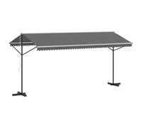 Vidaxl Auvent Autoportant Gris 5 X 3 M Polyester