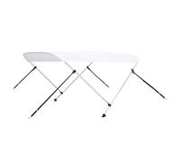 vidaXL Auvent bimini à 2 arceaux Blanc 150x120x110 cm