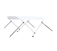 Vidaxl Auvent Bimini À 2 Arceaux Blanc 180x130x110 Cm