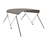 vidaXL Auvent Bimini à 2 arceaux Gris 150x120x110 cm, Toit Bimini pour Bateau, Housse de Bateau, auvent Bimini pour Bateau, Couverture de Bateau