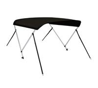 vidaXL Auvent Bimini à 2 arceaux Noir 180x150x110 cm, Toit Bimini pour Bateau, Housse de Bateau, auvent Bimini pour Bateau, Couverture de Bateau