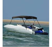 vidaXL Auvent bimini 3 arceaux Noir 183x180x137 cm