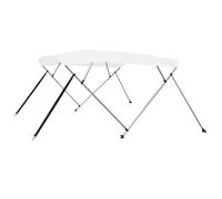 vidaXL Auvent bimini à 4 arceaux Blanc 243 x 180 x 137 cm
