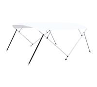 Vidaxl Auvent Bimini À 4 Arceaux Blanc 243x(230-244)X137 Cm