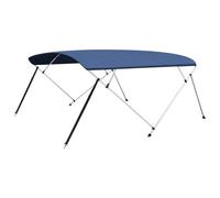 Auvent bimini à 4 arceaux Bleu marine 243x(230 244)x137 cm Bleu G