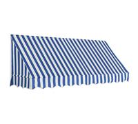 Vidaxl Auvent De Bistro 250x120 Cm Bleu Et Blanc