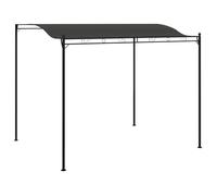 vidaXL Auvent de parasol 3 x 2,4 m (47948) Rétractable UPF 50+ Montage facile Anthracite
