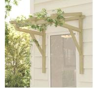 Vidaxl Auvent De Porte 100x100x100 Cm Bois De Pin Massif Imprégné