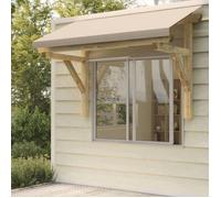 vidaXL Auvent de porte 200x100x100 cm Bois de pin solide