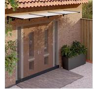 vidaXL Auvent de Porte, Auvent Marquise d'Entrée Résistante aux Intempéries, Auvent de Porche, Abri Protection contre la 153688