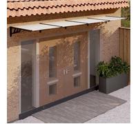 vidaXL Auvent de Porte, Auvent Marquise d'Entrée Résistante aux Intempéries, Auvent de Porche, Abri Protection contre la 153689