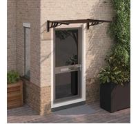 vidaXL Auvent de Porte, Auvent Marquise d'Entrée Résistante aux Intempéries, Auvent de Porche, Abri Protection contre la 153697