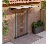 vidaXL Auvent de Porte, Auvent Marquise d'Entrée Résistante aux Intempéries, Auvent de Porche, Abri Protection contre la 153686