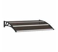 Vidaxl Auvent De Porte Noir 120x75 Cm Pc Noir