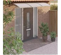 vidaXL Auvent de Porte, Marquise Solaire avec Support, Abri Protection contre Pluie, Banne Entrée Porte Patio, Noir 300x100 153569