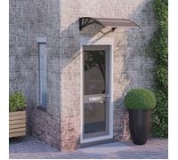 vidaXL Auvent de porte 80 x 75 cm Noir Polycarbonate