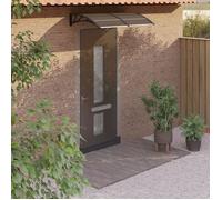 vidaXL Auvent de Porte, Marquise Solaire avec Support, Abri Protection contre Pluie, Banne Entrée Porte Patio, 150x75 cm 153582