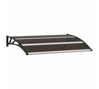 vidaXL Auvent de porte Marquise PC Noir 120x75 cm