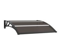 Vidaxl Auvent De Porte Noir 120x75 Cm Pc Noir