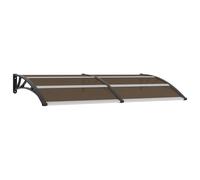 Vidaxl Auvent De Porte Noir 200x100 Cm Pc