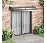 vidaXL Auvent de porte Noir 240x100 cm PC 45636