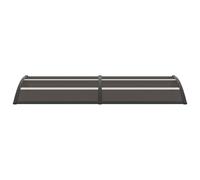 Vidaxl Auvent De Porte Noir 240x75 Cm Pc Noir