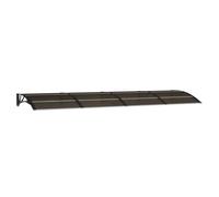 vidaXL Auvent de porte 153596 300x100 cm polycarbonate noir