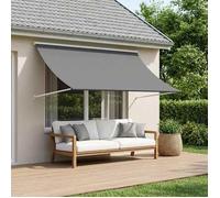 vidaXL Auvent Gris clair 400 x 150 cm 42037106