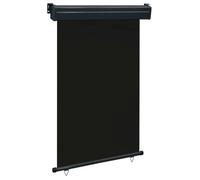 Vidaxl Auvent Latéral De Balcon 120x250 Cm Noir Multicolore