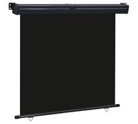 vidaXL Auvent Latéral de Balcon Pare-Soleil Pare-Brise de Balcon Patio Terrasse Extérieur Résistant aux UV et à l'eau 165x250 cm Noir
