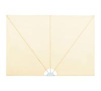 Vidaxl Auvent Latéral Pliable De Terrasse Crème 400 X 200 Cm