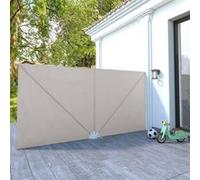 Vidaxl Auvent Latéral Pliable De Terrasse Crème 400 X 200 Cm
