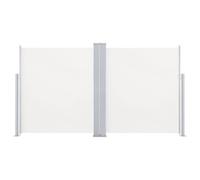 vidaXL Auvent latéral double rétractable de patio 170x600 cm Crème 48467