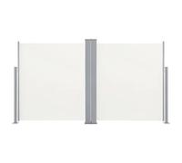 vidaXL Auvent latéral double rétractable de patio 170x600 cm Crème 48467
