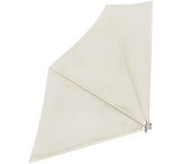 Auvent latéral pliable de balcon Crème 140x140 cm