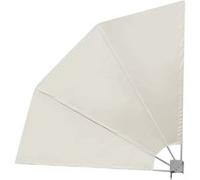 Auvent latéral pliable de balcon Crème 210 x 210 cm