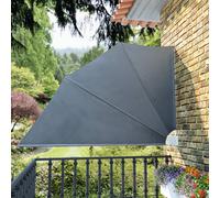 Vidaxl Auvent Latéral Pliable De Balcon Gris 160 X 240 Cm Gris