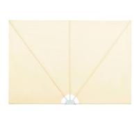 Auvent latéral pliable de terrasse Crème 240 x 160 cm