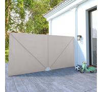 Vidaxl Auvent Latéral Pliable De Terrasse Crème 400 X 200 Cm