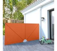 Auvent latéral pliable de terrasse Terre cuite 300 x 150 cm