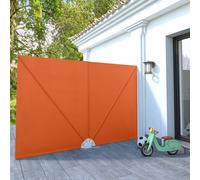 Vidaxl Auvent Latéral Pliable De Terrasse Terre Cuite 300 X 200 Cm