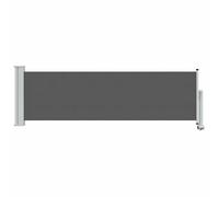 vidaXL Auvent latéral réglable 100 % polyester et acier - Protection contre le vent - Protection contre le vent - Brise-vue - Pour jardin, terrasse