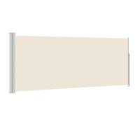 vidaXL Auvent latéral rétractable 117x314 cm Blanc cassé