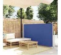 vidaXL Auvent latéral rétractable 120x300 cm Bleu Brise-vue