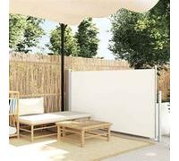 vidaXL Auvent Latéral Rétractable 120x300 cm Blanc Cassé Brise-vue Store Abri 45360 Blanc G
