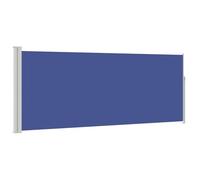 vidaXL Auvent Latéral Rétractable 120x300 cm Bleu Brise-Vue Store Abri Balcon