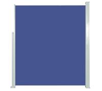 vidaXL Auvent Latéral Rétractable 120x300 cm Bleu Brise-Vue Store Abri Balcon