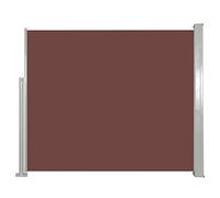 vidaXL Auvent Latéral Rétractable 120x300cm Marron Brise-Vue Store Abri Balcon